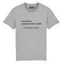 Tshirt ❋ AUJOURD'HUI SOCIABLE  ❋     GRANDE TAILLE